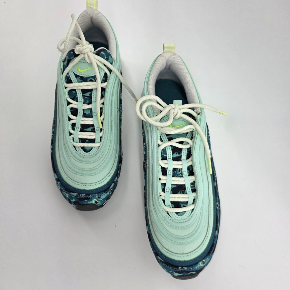 Nike Women's Air Max 97 DX3366-300 Green Camo/White Shoes NWOT Authentic 9.5 - Picture 4 of 6